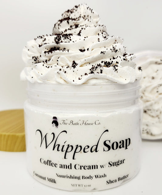 Coffee and Cream with sugar Whipped Soap Body Wash