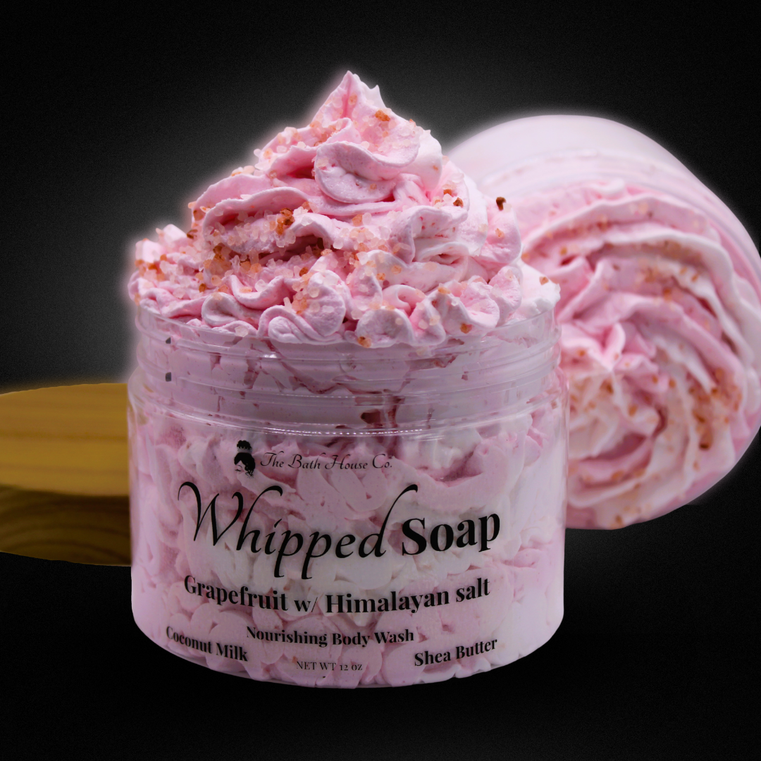 Grapefruit with Himalayan Salt Whipped Soap Body Wash